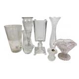 Zajecar and Assorted Clear Glass Vases