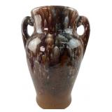 VTG Brush McCoy Drip Glaze Art Pottery Vase