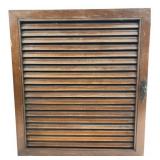Vintage Louvered Wood Speaker Cabinet