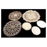 Assorted Vintage Crocheted & Embroidered Doilies