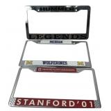 Lot of 3 Hummer & Collegiate License Plate Frames