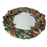 Fitz and Floyd Essentials Wreath Platter