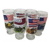 Set of 6 National Flag Foundation Glasses