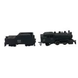 HO Scale Steam Locomotive & Burlington Tender