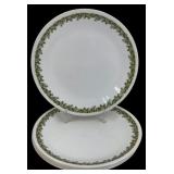 Corelle Spring Blossom Green Dinner Plates Set 6