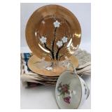 Franconia Teacup & Japanese Luster Saucers