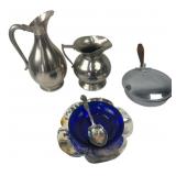 National Silver Co Silent Butler & Metal Pitchers