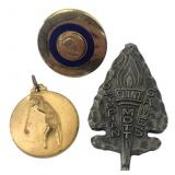 Mixed Lot Flint Sports Medals & Rotary Pin