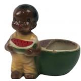 Black Americana Ceramic Watermelon Planter