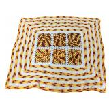 Handmade Crocheted Afghan Blanket 52x56