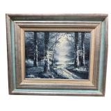 Artistic Interiors Inc Framed Winter Oil Painting