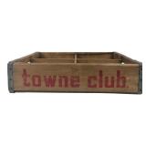 Towne Club Wooden Beverage Crate