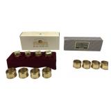 Baldwin Dover Brass Napkin Rings Set of 8