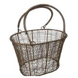 Woven Wire Basket with Handles