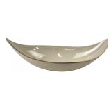 Lenox Ivory Porcelain Leaf Dish 24K Gold Trim