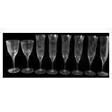 Gorham Gold Rim Optic Crystal Stemware