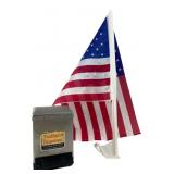 Stainless Toothpick Dispenser & Car Flag Lot