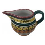 Mari Deruta Italian Majolica Pitcher