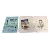 Al Kaline & Detroit Lions Autograph Lot