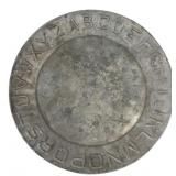 Metal ABC Alphabet Plate 7 in