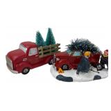 Walmart Dept 18 Holiday Red Truck Figures