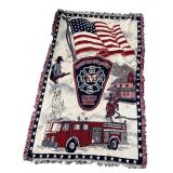 Mystic Fire Department Woven Throw Blanket