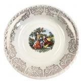 Crooksville China Co. Courting Couple Bowl 8"