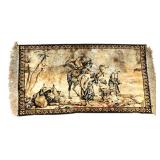 Orientalist Camel Desert Scene Tapestry Rug