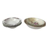 W.S. George Lido Floral Ceramic Bowls