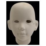 Unpainted Bisque Porcelain Doll Head Blank