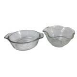 Anchor Hocking 12oz Casserole & Ruffled Bowl 5"