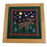 Masterworks Handcrafted Art Tile Moose Trivet