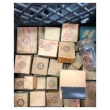 Box Lot Vintage Pheoll Brass Screws & Hardware