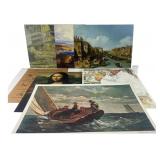Mixed Lot of 7 Vintage Art Prints