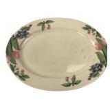 Pfaltzgraff Floral & Fruit Oval Platter