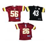 Lot of 3 Youth NFL Jerseys Redskins Steelers