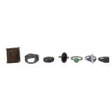 Lot of 7 Assorted Costume Rings