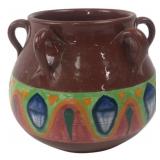 Arawak Glazed Ceramic 4-Handle Pot