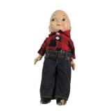 Buddy Lee Composition Doll in Plaid and Denim