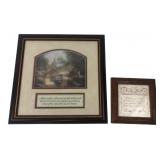 Carpentree & Designs with Scissors Framed Art Lot
