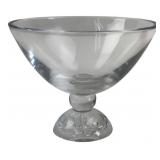 Clear Glass Pedestal Compote Bowl