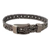 VTG Mexico Sterling Braided Buckle Bracelet
