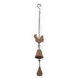 Rustic Cast Iron Rooster Hanging Bell
