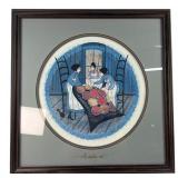 P. Buckley Moss "The New Quilt" Framed Print