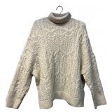 Zara Cable Knit Turtleneck Sweater Size M