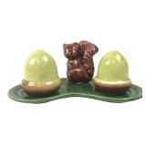 Squirrel & Acorn Ceramic Salt & Pepper Set