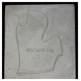 Local Artist Concrete Michigan Stepping Stone