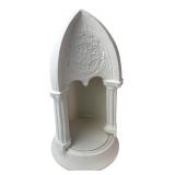 Unglazed Ceramic Gothic Arch Shrine Niche