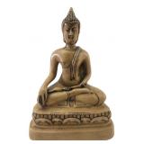 Antiqued Resin Seated Buddha Statue