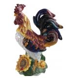 Large Ceramic Rooster Figurine